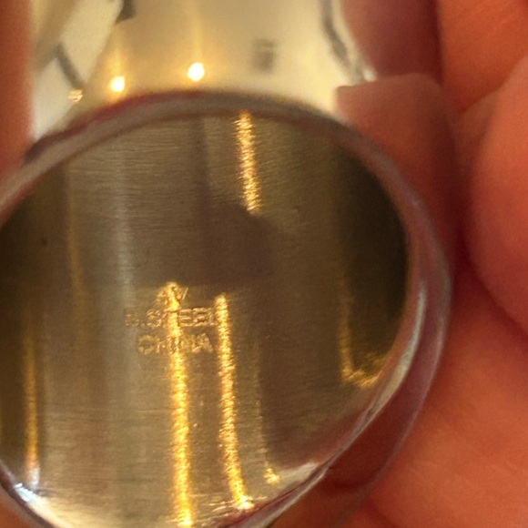 💎 Elegant “Art-Deco” Concave Statement Ring Stunning CZ’s Sz. 6 - Vintage - Picture 7 of 7